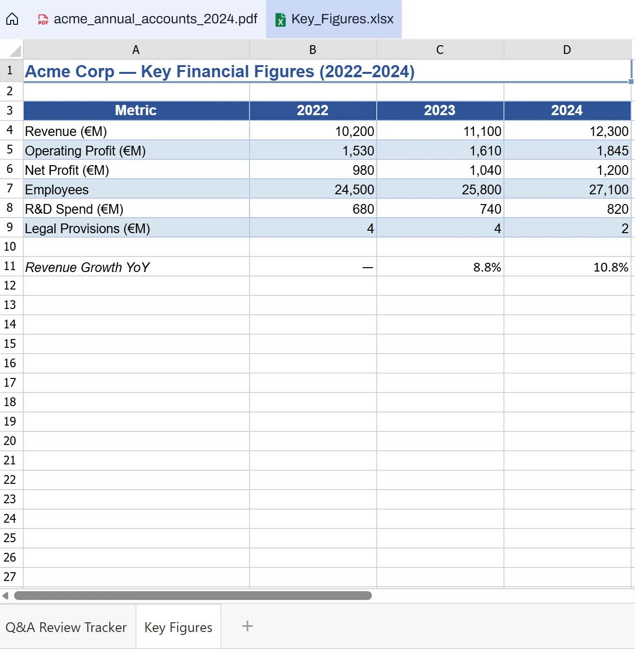File preview interface